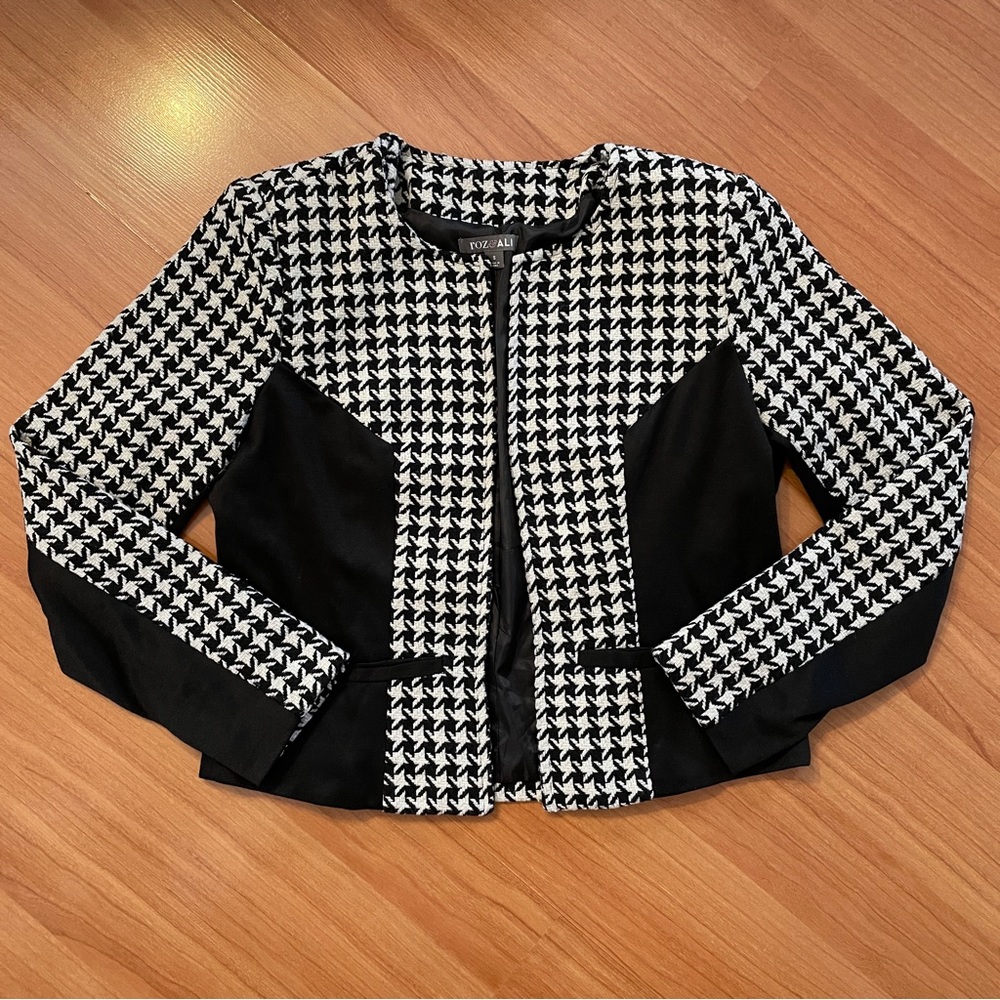 Roz & Ali Open Front Blazer Jacket